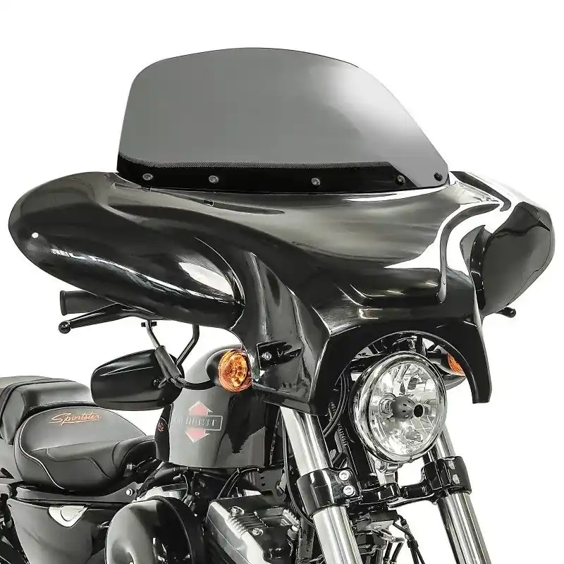 Batwing Kuip Windscherm compatibel met Suzuki Intruder VL 800 Volusia Craftride met houder in rookgrijs Koop Vandaag