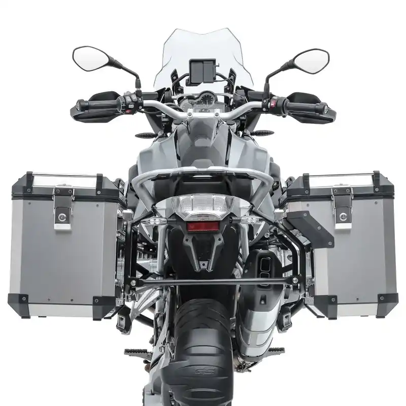 Alleen Vandaag Zijkoffers aluminium + kofferrek passend voor Honda Africa Twin CRF 1100 L 22-26 Bagtecs ADSX90 zilver