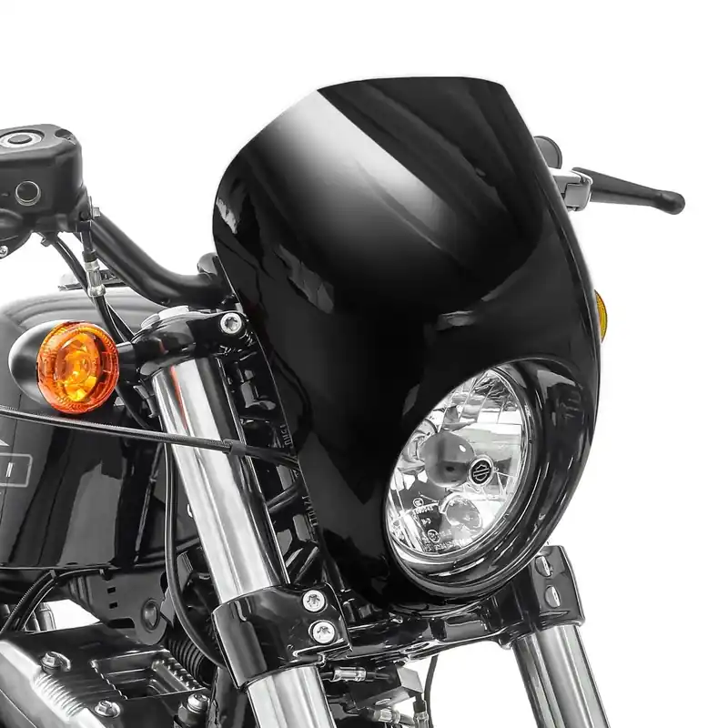 Lage Prijs passend voorkant Koplamp kuip passend voor Harley Davidson Sportster 883 Iron 09-20 zwart Craftride