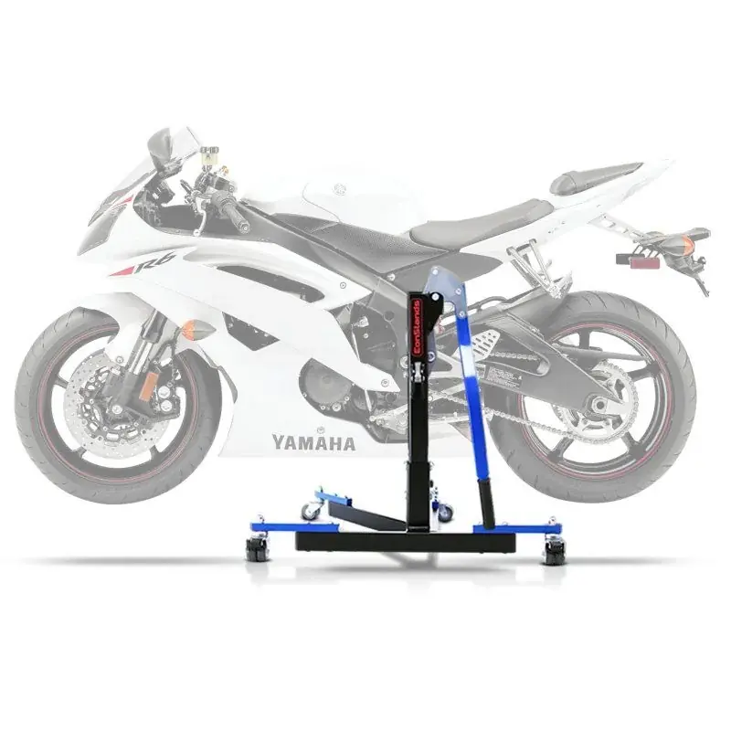 Snelle Levering Center Paddock Stand compatibel met Yamaha YZF-R6 06-20 Lift ConStands Power-Evo blauw
