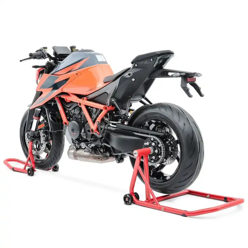 Paddockstand enkelzijdig set compatibel met KTM 1390 Super Duke R / EVO 24-26 achterwiel voorwiel Constands CLR Veilige Betaling