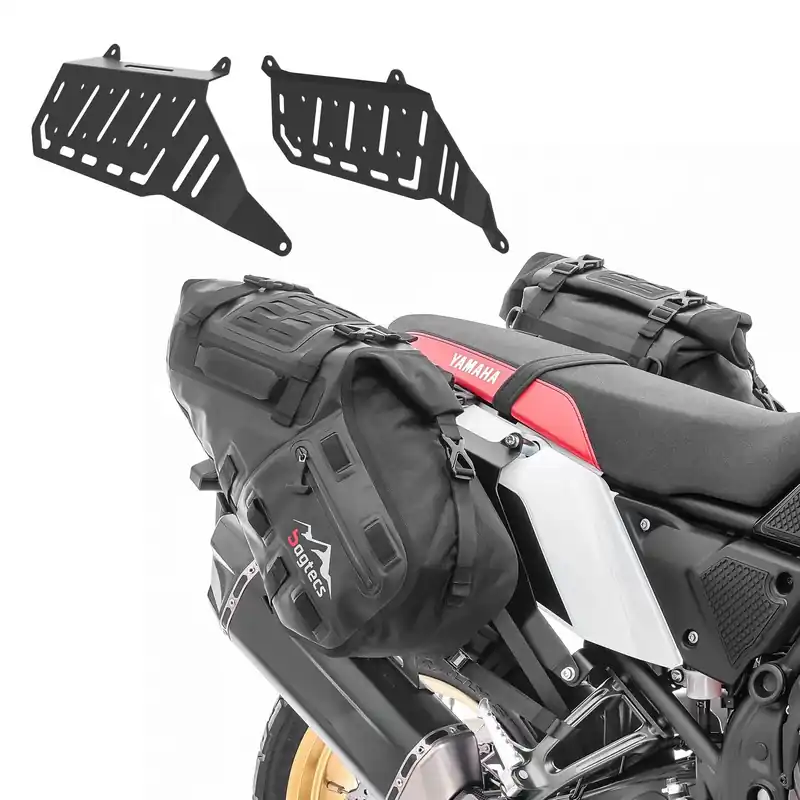 Seizoensaanbieding Set Zijtassen MT142 + Zijdrager voor Yamaha Tenere 700 World Raid 22-26 Bagagedrager Bagtecs TW13