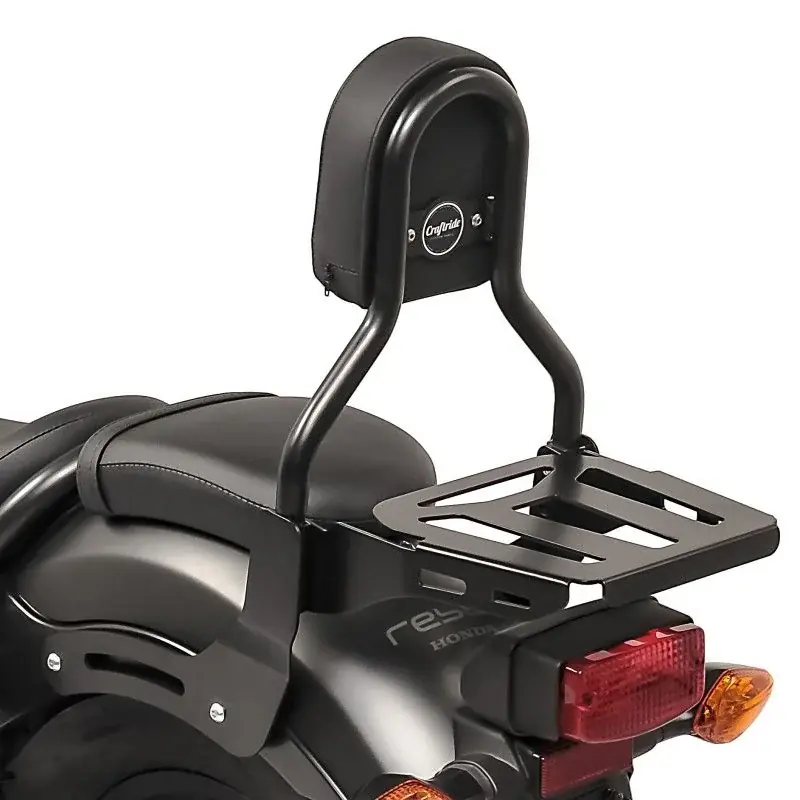 Beperkte Voorraad Sissybar CL3 compatibel met Suzuki Intruder M 1800 R / R2 06-17 met bagagedrager zwart Craftride