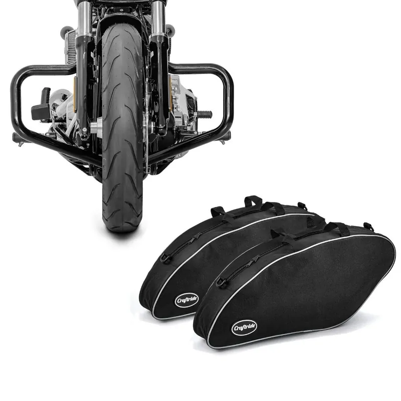 Set: Valbeugel Mustache passend voor Harley Davidson Softail 18-25 zwart Craftride + Binnentassen passend voor Harley Davidson Sport Glide 18-25 zadeltassen Craftride Rechtstreeks Van De Fabrikant