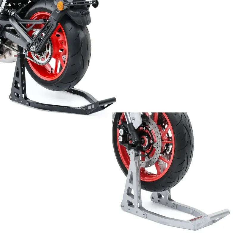 Tijdelijk Beschikbaar Set: Montagestandaard Voorwiel Superlight Front + Paddock Stand Achterwiel Superlight Racing