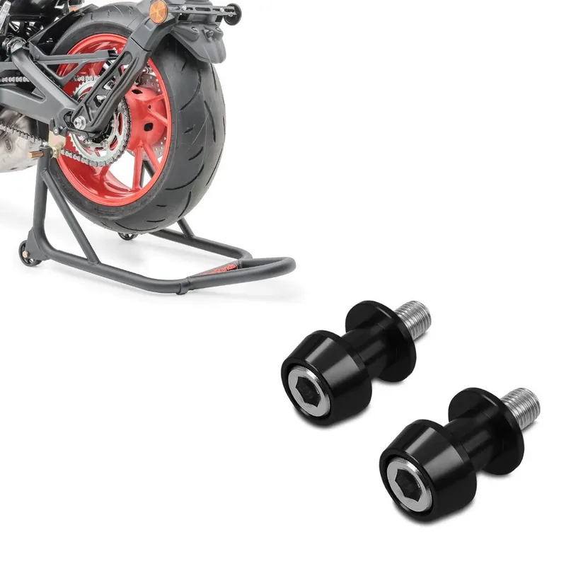 Op = Op Set: Paddock stand Achter Wiel ST Racing mat + Motor Bobbins Motea Assen M6