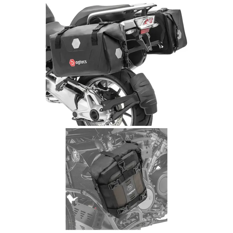 Seizoensaanbieding Set Bagtecs zadeltassen RB25 + valbeugeltas S3, waterdicht, 6L