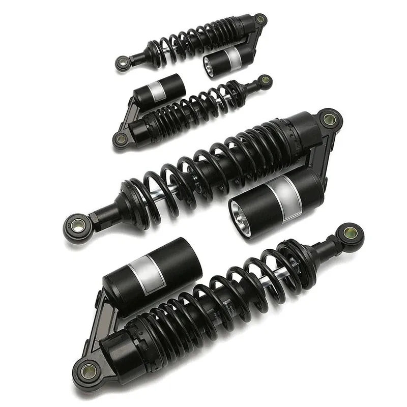 2x Motor schokbrekers achter 320mm schokdempers universeel Zaddox RS2 zwart Discount Set Gecertificeerd