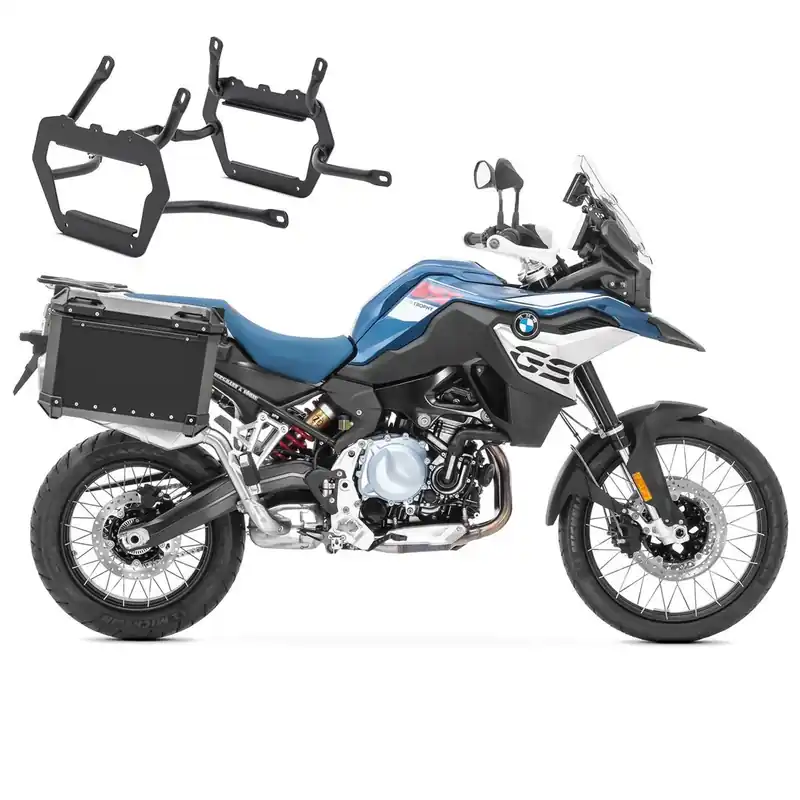 Set Aluminium Zijkoffers + kofferrek voor BMW F 750 GS / 850 GS / Adventure 18-26 Koffers XWS30 zwart Quick-Lock Bagtecs Nieuw
