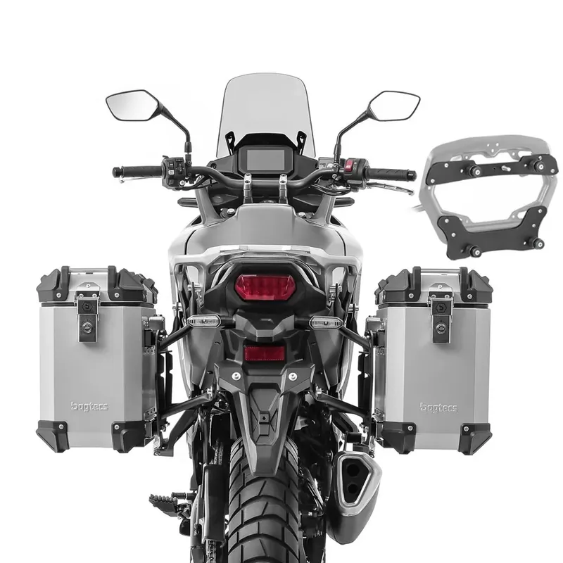 Set Aluminium Zijkoffers + adapters voor SW-Motech Pro kofferrek Bagtecs Koffers XWS35 zilver Koop Online