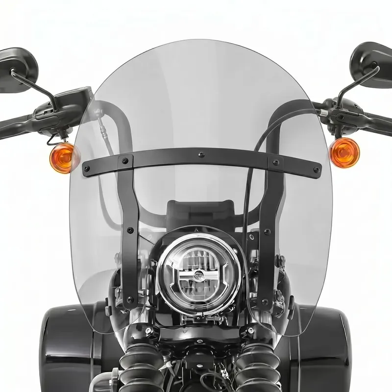 Weekendaanbieding Windscherm afneembaar voor Harley Davidson Softail Street Bob / 114 / 117 18-26 Craftride WST11B rookgrijs