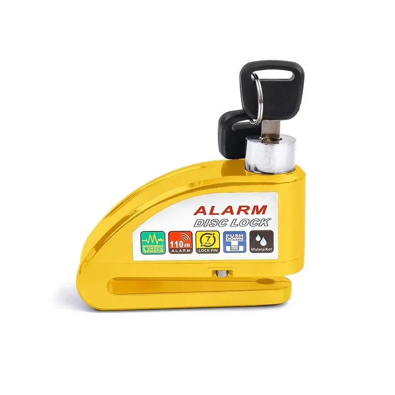 Schijfremslot met alarm compatibel met BMW R 1200 GS / Adventure Tourtecs 110dB geel Beste Prijs