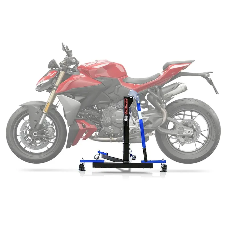 Center Paddock Stand opvouwbaar voor Ducati Streetfighter V2 / S 2025 Lift ConStands Power Flex blauw Gecertificeerd
