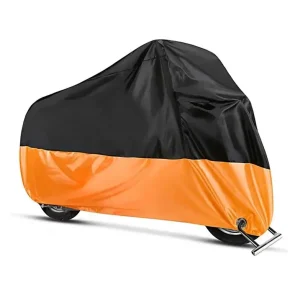 Zeildoek compatibel met Honda Rebel 500 CMX - VFR 750 F / R - VFR 800 F Motor Hoes Craftride XL in zwart-oranje Nieuw