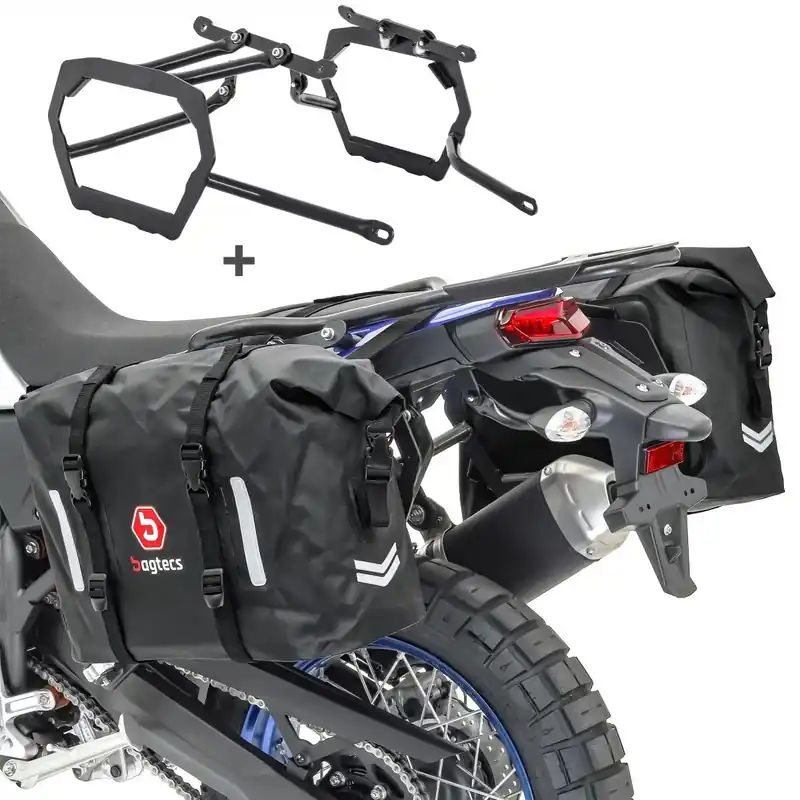 Fabrieksprijs Zadeltassen Set WP8 compatibel met Triumph Tiger 900 / GT / Rally 20-23 met Kofferrek Bagtecs