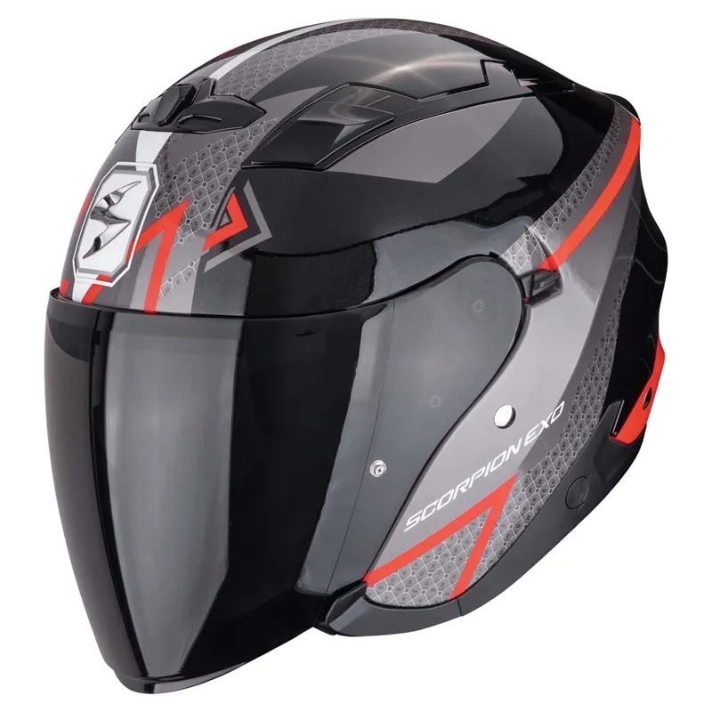 Fabrieksprijs Scorpion EXO-230 Loop Jethelm Zwart-Rood XS