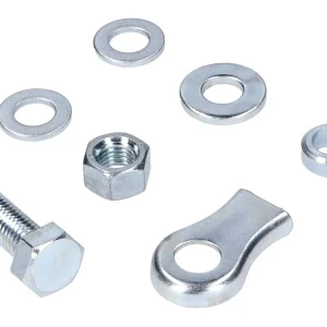 Klemmplättchen Drahtklemme Set CIF voor Remkabel voorkant / achter voor Piaggio Ciao, SI, Bravo, Boxer Brommer Superprijs