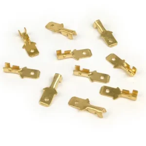 Kabelschoen platstecker 6,3mm Ø=1,0-1,5mm² DIN 46248 10stk. Direct Beschikbaar
