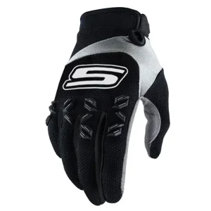 Dagaanbieding Handschoenen MX S-Line homologiert, zwart / wit - Maat L