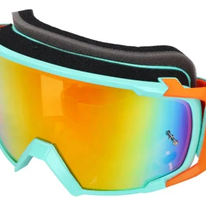 MX-Brille S-Line Scrub blauw / orange - Iridium orange Laatste Versie