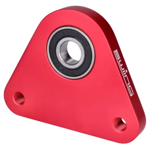 Populair Flens Achterwiel / LagerPlaat swiing Racing Aluminium rood voor Piaggio Ciao, Si, Bravo, Boxer