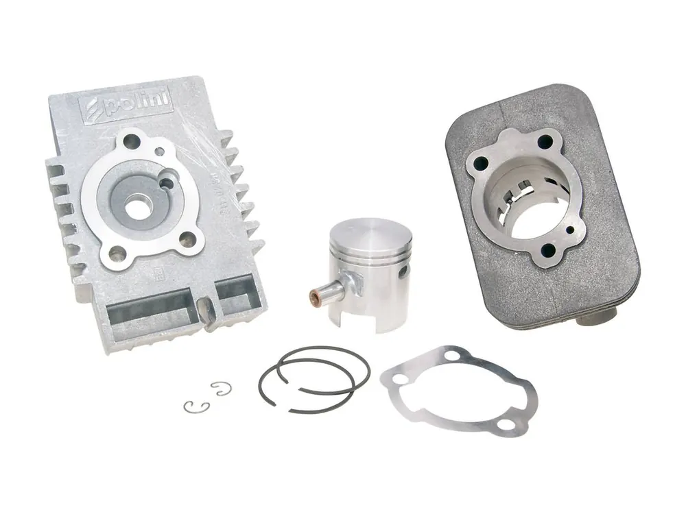 Koop Online Cilinderkit Polini Gietijzer Sport 63cc 10mm Pistonpen voor Piaggio, Vespa Bravo, Boss, Grillo, SI
