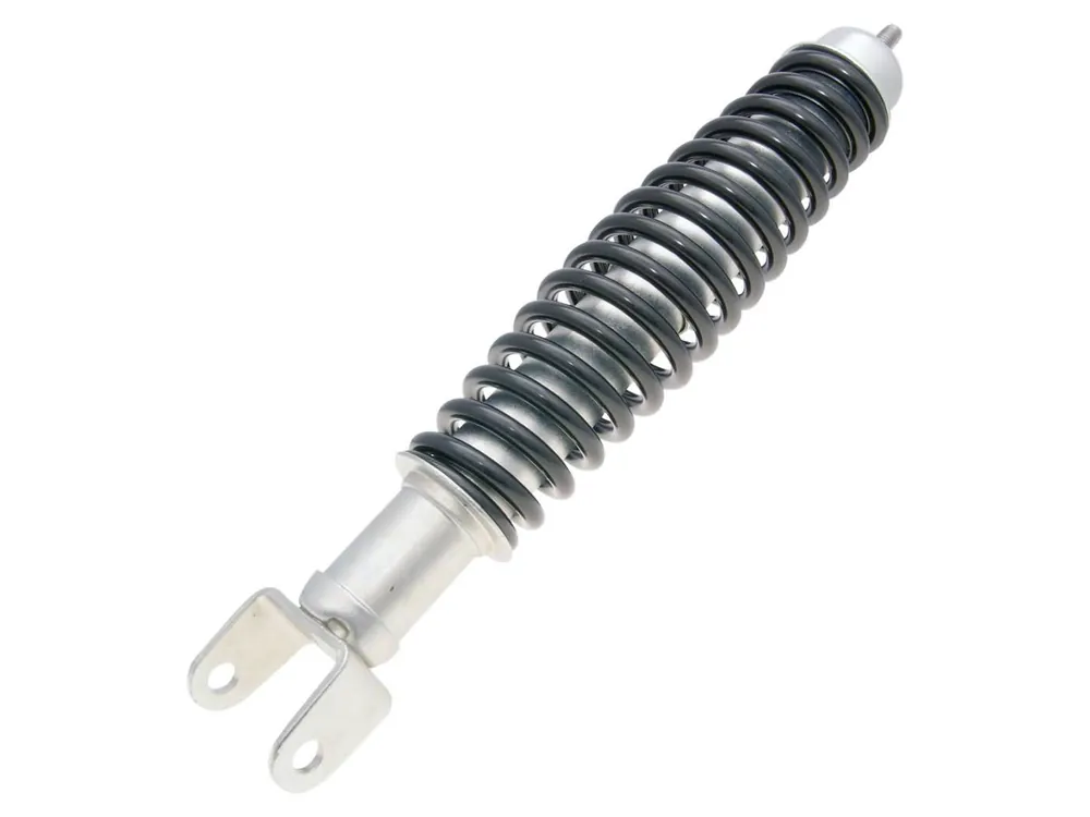 Beperkt Aanbod Schokbreker achter Carbone Standard 335mm zilver / zwart voor Vespa 50-90-125 Primavera, ET3