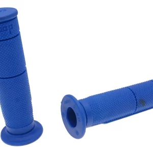 Handvaten set Domino Halb-Waffel Quad, ATV Daumengas 22/22mm - blauw Alleen Vandaag