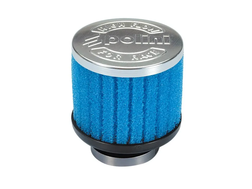 Weekendaanbieding Luchtfilter Polini Special Air Box Filter 39mm recht blauw