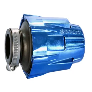 Beperkt Aanbod Luchtfilter Polini Blue Air Box 32mm recht blauw-schwarz