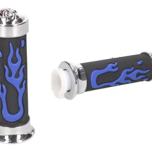 Handvaten set Custom Flame blauw Direct Verzonden
