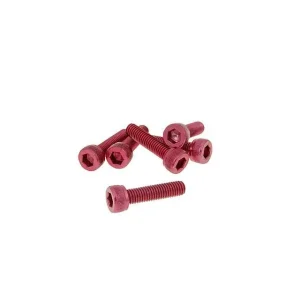 Bestel Nu Schroevenset 6 Stuks inbus Alu rood - M5x20
