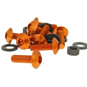 Aluminum schroeven moeren Set M5x16 orange - 8 Stuks Meest Verkocht