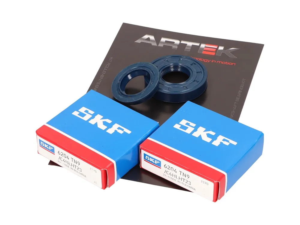 Krukaslager Set ARTEK K1 Racing SKF Polyamid voor Minarelli vervangen door NK102.93 Laatste Versie