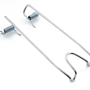 Lage Kosten Bagagedrager Chroom met 2 Veren voor Kreidler Flory, MF, MP, Brommer Brommer