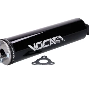 Einddemper Voca Racing zwart 50/70cc Fabrieksprijs