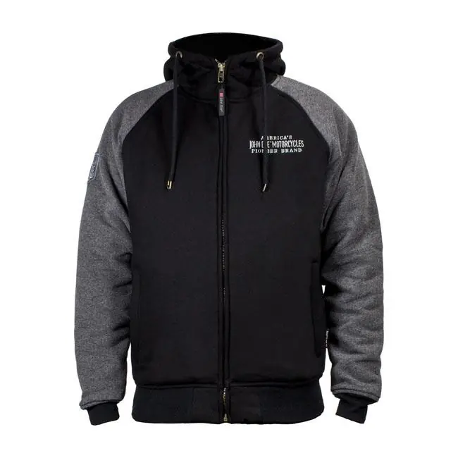 Must-Have John Doe Zip Hoodie Zwart/Grijs S