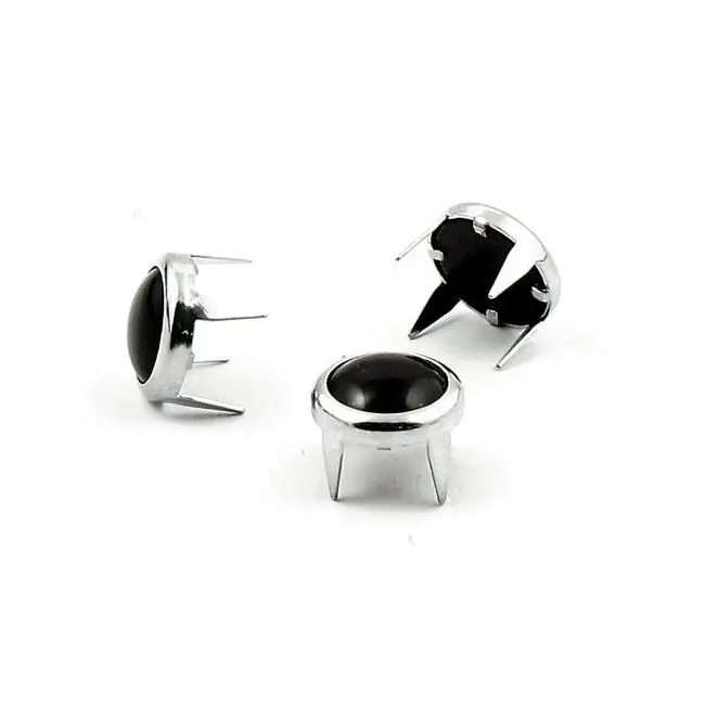 Mustang Siernagels Chroom met parelmoer zwart Seizoensaanbieding