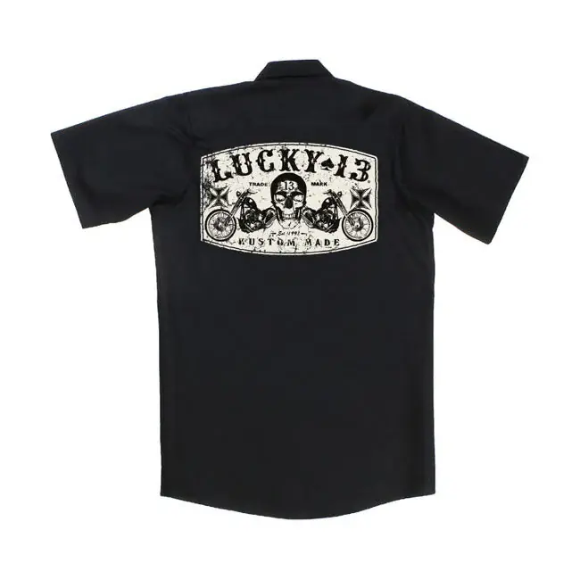 Lucky 13 Dubbele Chopper Werkshirt S Laatste Kans