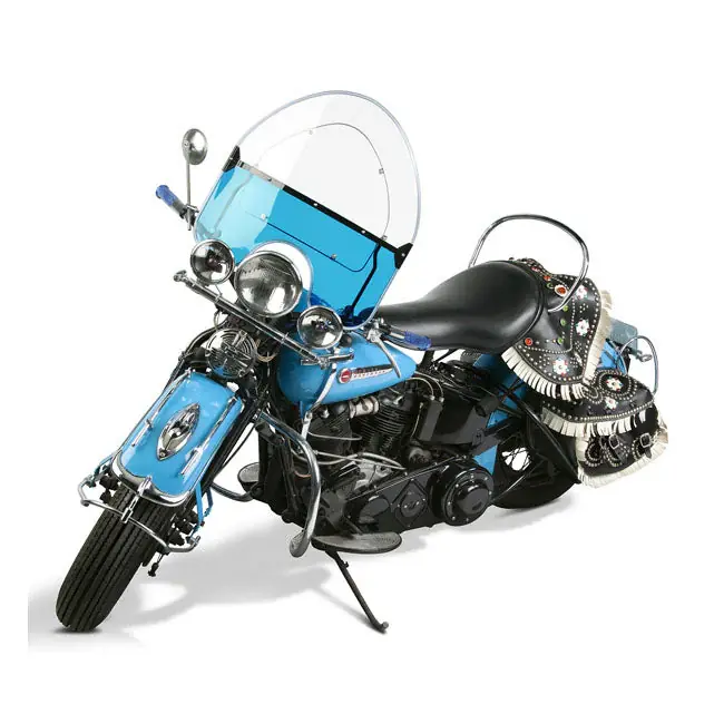 NC Gepareld onderruit Blauw Knucklehead 36-47; Panhead 48 Lage Prijs
