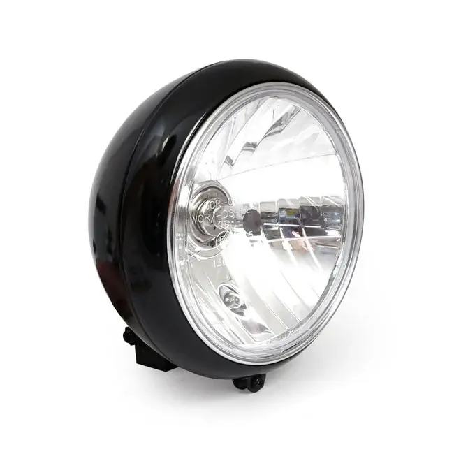 Koplamp 7" Harley FL Style Prisma Zwart FLST 86-17 Shop Nu