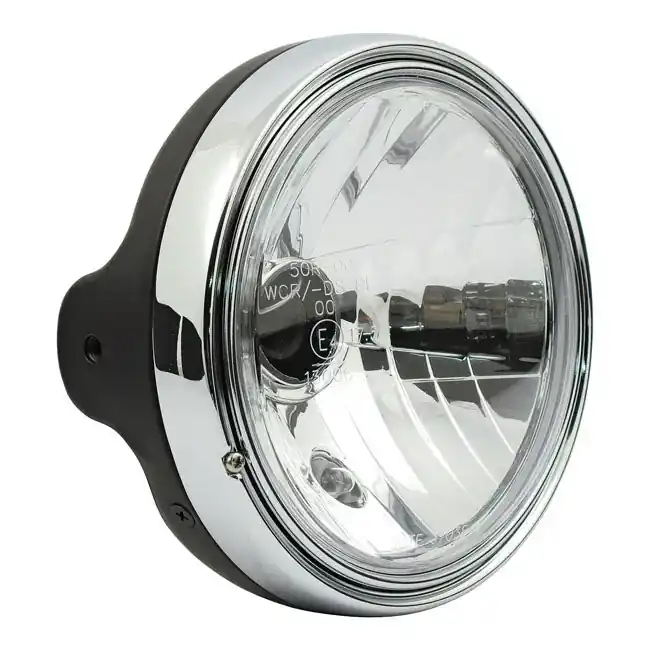 MCS 7" Motorfiets Koplamp LTD Stijl Prisma Black Exclusieve Aanbieding