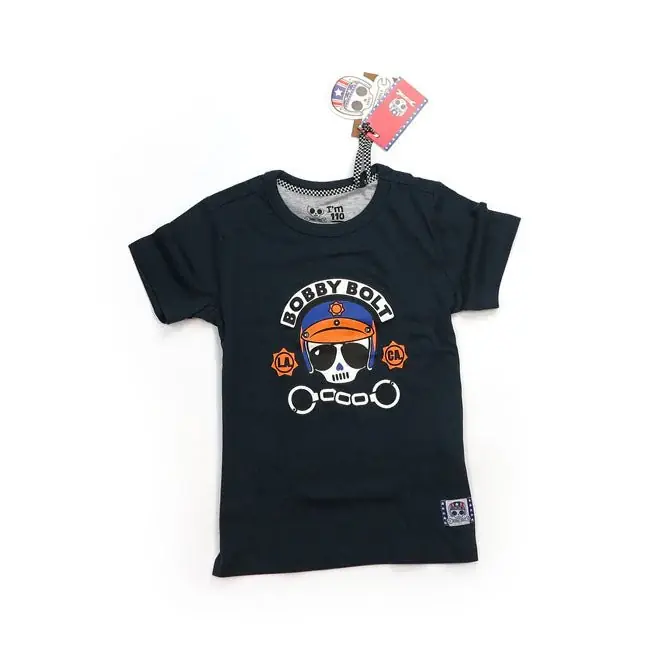 Premium Bobby Bolt Politie T-Shirt Navy 110/116