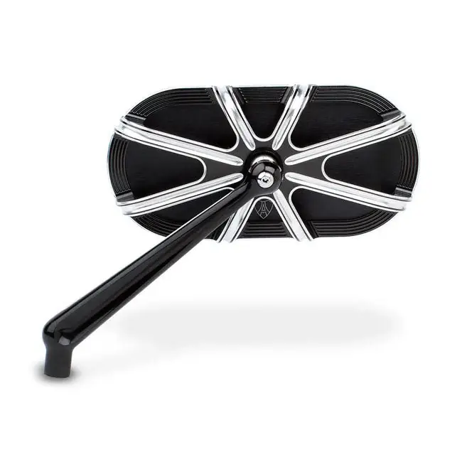 Arlen Ness 10-gauge motorfietsspiegel met kooi Black / Left Aanbieding