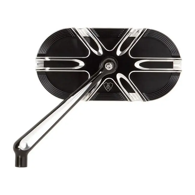 Merkproduct Arlen Ness Diepgesneden Kooi Motorfiets Spiegel Black / Left