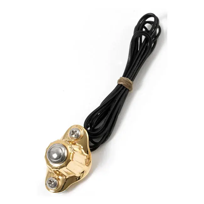 Kustom Tech Deluxe Schakelaarbehuizing 1 Knop Polished Brass Seizoensaanbieding