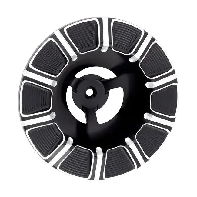 Exclusieve Aanbieding Arlen Ness 10-gauge Velocity 65°/90° Luchtfilterdeksel Arlen Ness Velocity 65° or 90° air cleaners / Contrast Cut