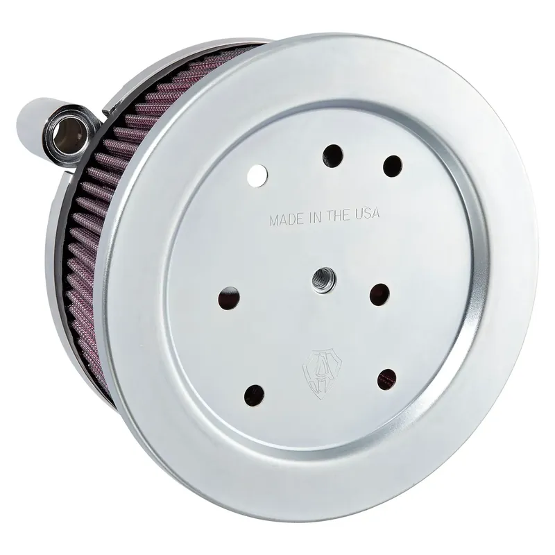 Arlen Ness Stage 1 Big Sucker Ronde Luchtfilter voor Harley 16-22 Sportster XL Forty Eight. Seventy Two. Iron with OEM round air cleaner cover / Chrome Uitverkoop