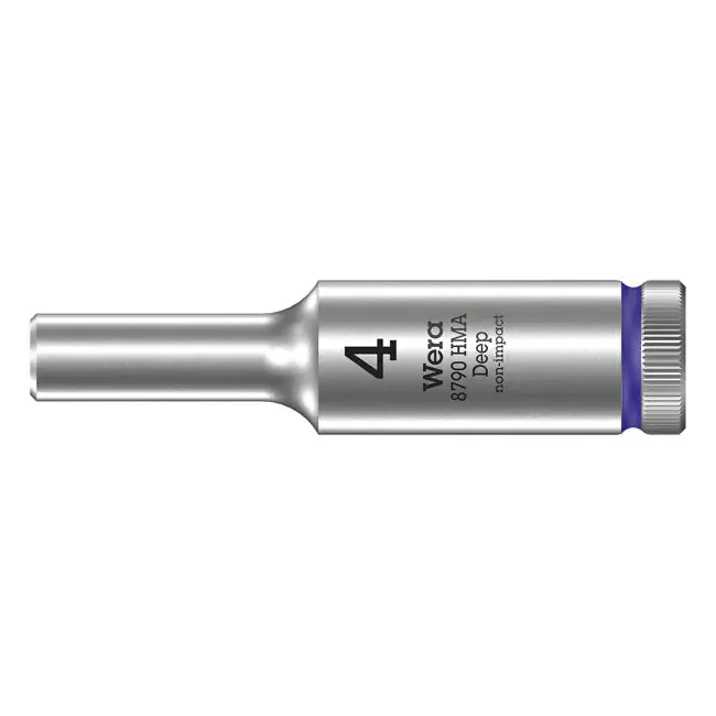 Wera Diepe 6-punt dopsleutel 1/4" Metrisch 4mm Exclusieve Aanbieding