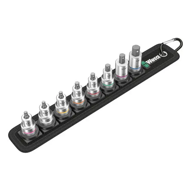 Meest Verkocht Wera dopsleutelriem met 3/8" aandrijfzeskantbits VS maten